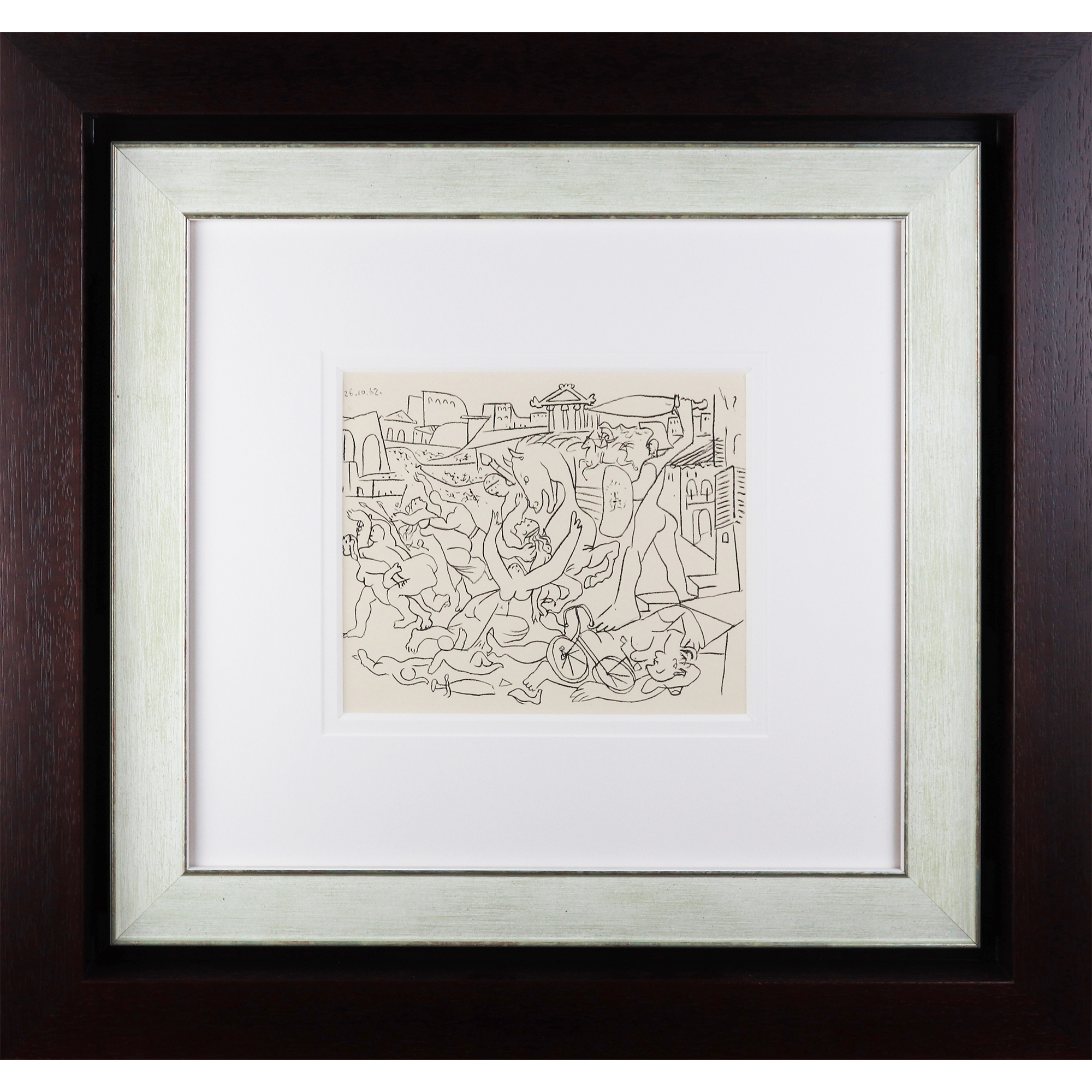 Pablo Picasso: Removal Of Sabines - Lithograph 1962