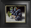Black Grapes And Silver Bowl