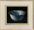 Blue Bowl with Gold