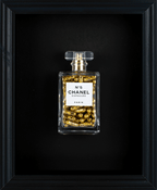 Chanel No.5 Capsules - (Black Frame / Gold Pills) by Emma Gibbons
