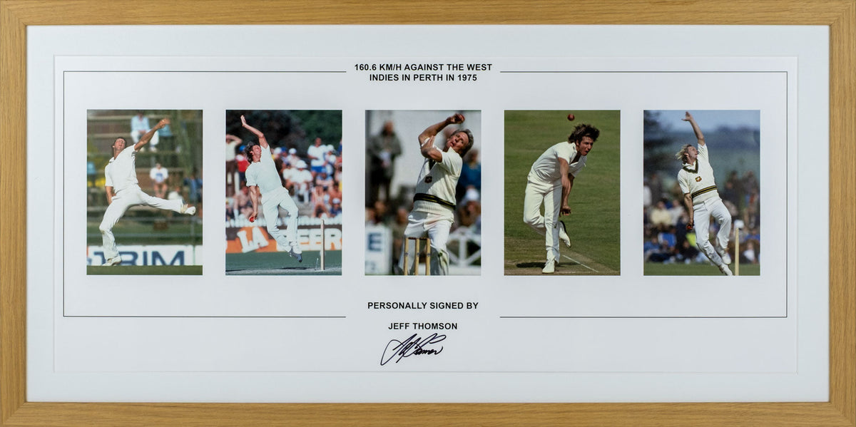 Jeff Thomson Signed Montage Display