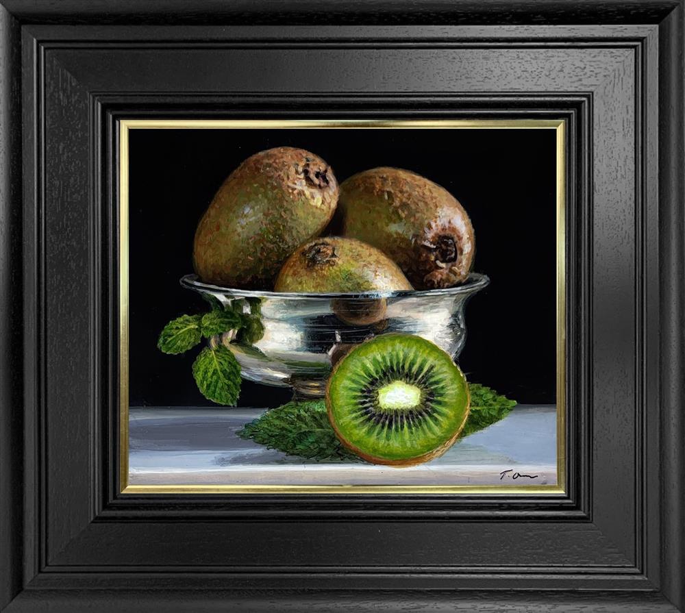 Kiwi In Silver Bowl
