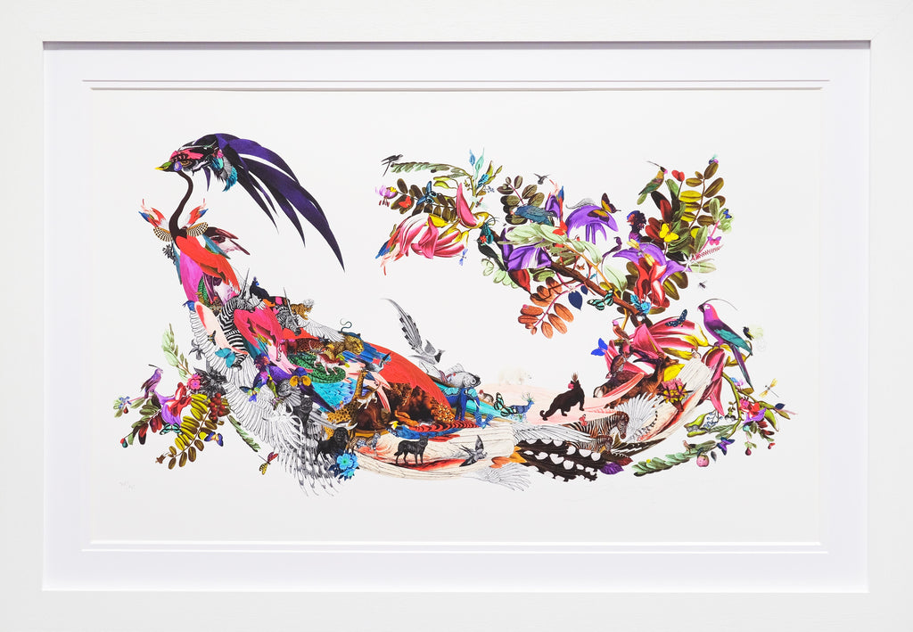 Pafugla Straumur - Art Print by Kristjana S Williams