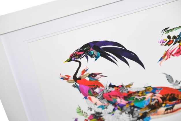 Pafugla Straumur - Art Print by Kristjana S Williams