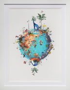Medium Mountain og Giraffe Ocean Jordin II by Kristjana S Williams