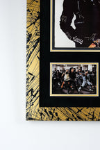 Michael Jackson Signed 'Bad' Vinyl Display Gold Frame