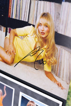 Sabrina Carpenter Short n' Sweet Vinyl and Insert Signed Art Card Framed Display