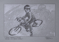 Twin Ceramic Rotor Drives On Each Wheel Original Sketch Limited Edition by Craig Davison