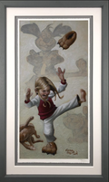 Quicker Than The Human Eye Hand Embellished Canvas by Craig Davison