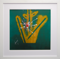 Shane Warne Signed Impact Art