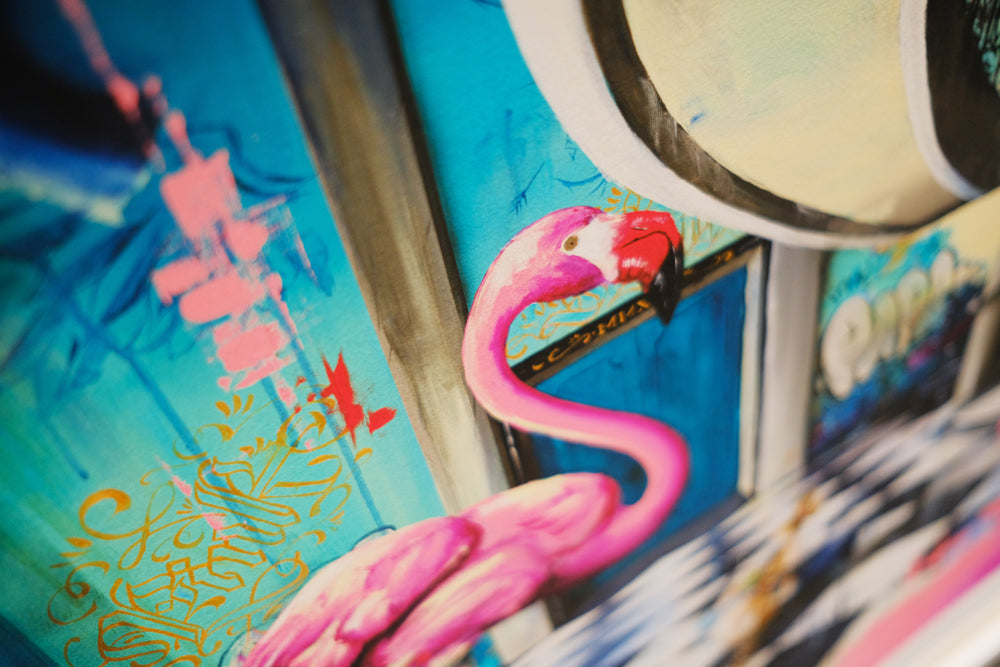 Flamingo and Orb Limited Edition by Tommy Fiendish
