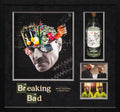 Bryan Cranston and Aaron Paul Signed Breaking Bad Tequila Bottle Framed Display