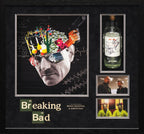 Bryan Cranston and Aaron Paul Signed Breaking Bad Tequila Bottle Framed Display