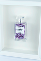 Chanel No.5 Capsules - (White Frame / Purple Pills) by Emma Gibbon