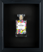 Chanel No.5 Capsules - (Black Frame / Multi Coloured  Pills) by Emma Gibbons