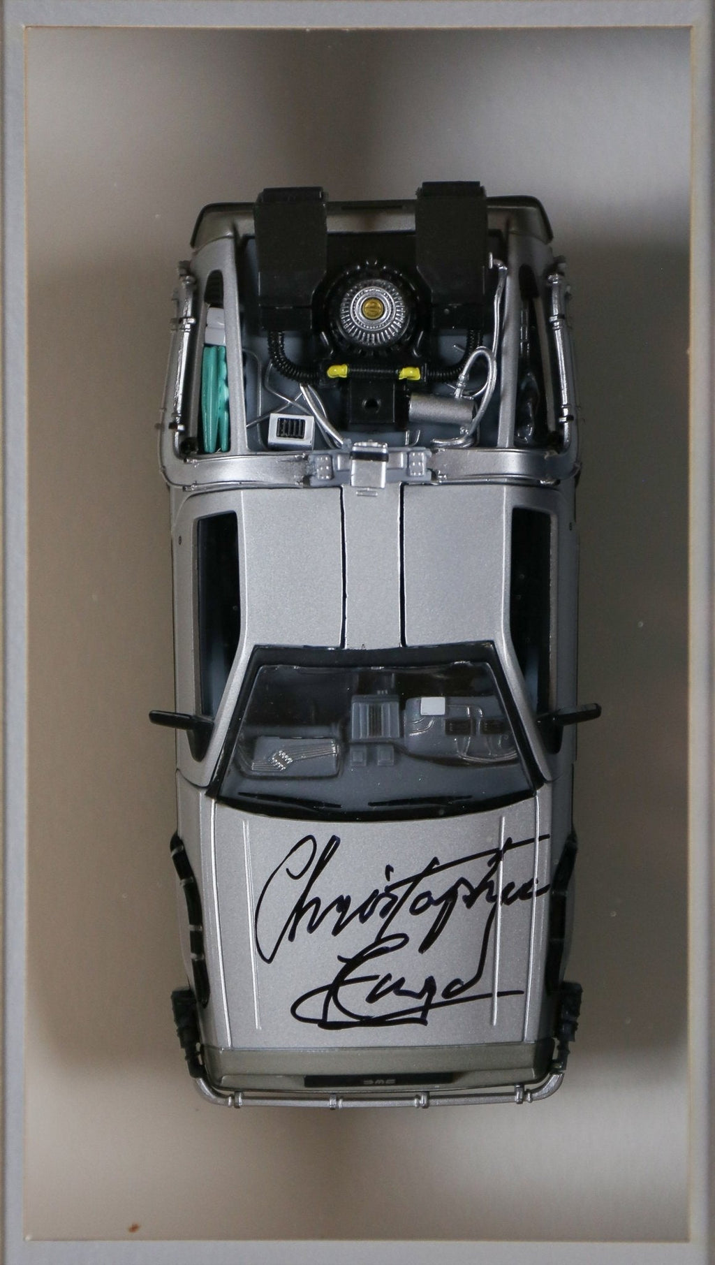 Michael J Foxx and Christopher Lloyd , Back To The Future 2 Signed Framed Display With Hoverboard
