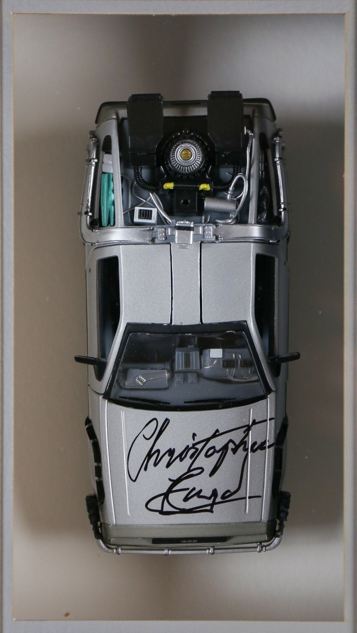 Michael J Foxx and Christopher Lloyd , Back To The Future 2 Signed Framed Display With Hoverboard