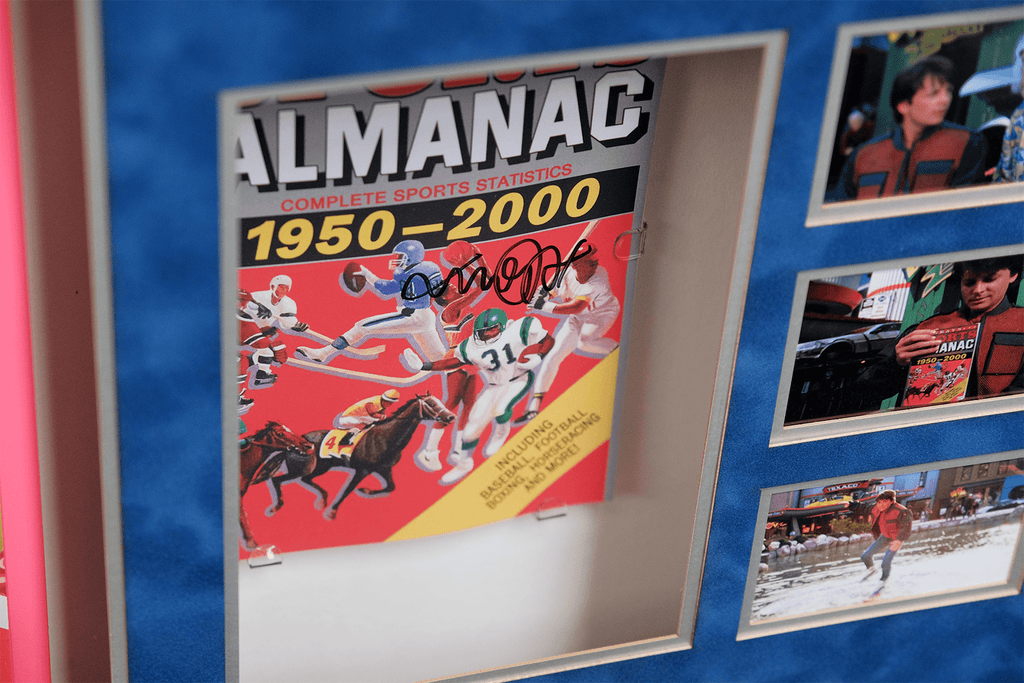 Michael J Foxx and Christopher Lloyd , Back To The Future 2 Signed Framed Display With Hoverboard