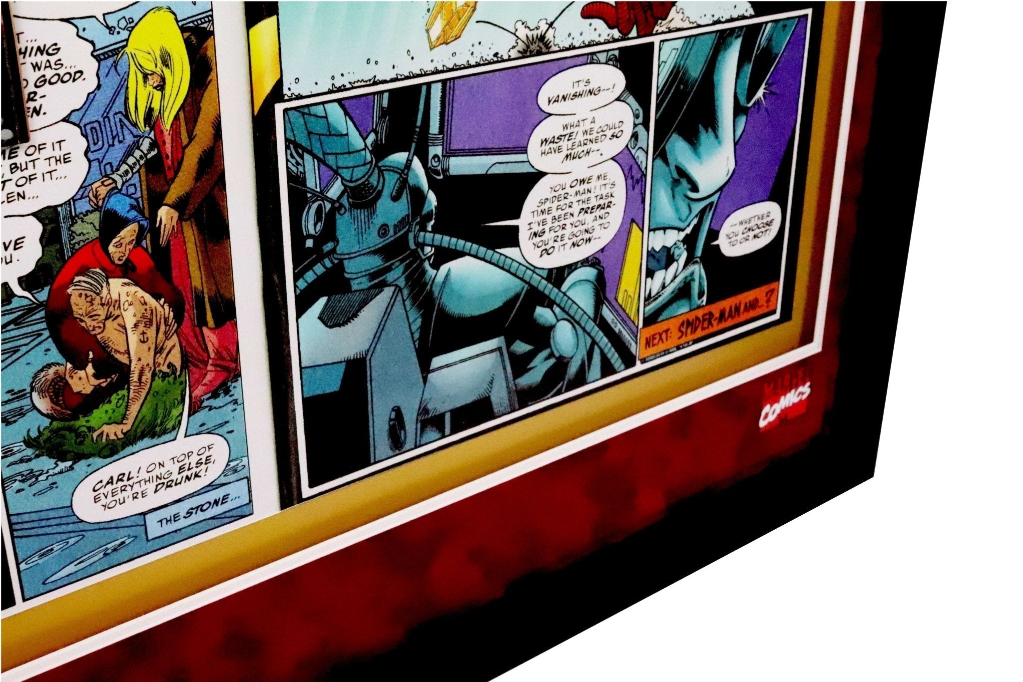 Spiderman Comic Signed by Stan Lee Framed Display 