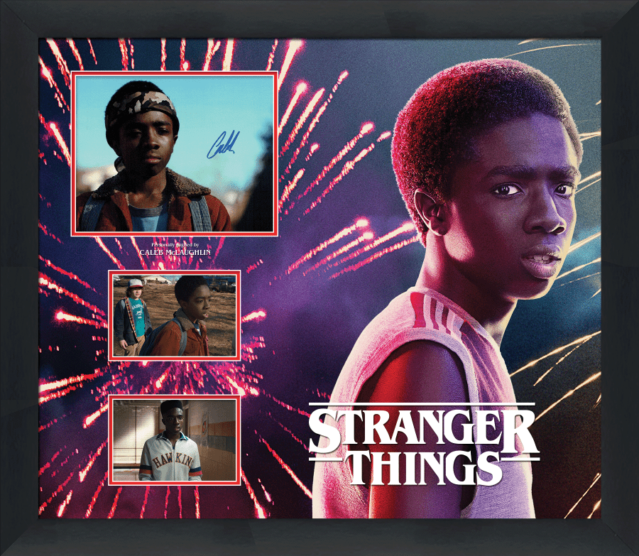 Stranger Things Framed Display Signed by Caleb McLaughlin 