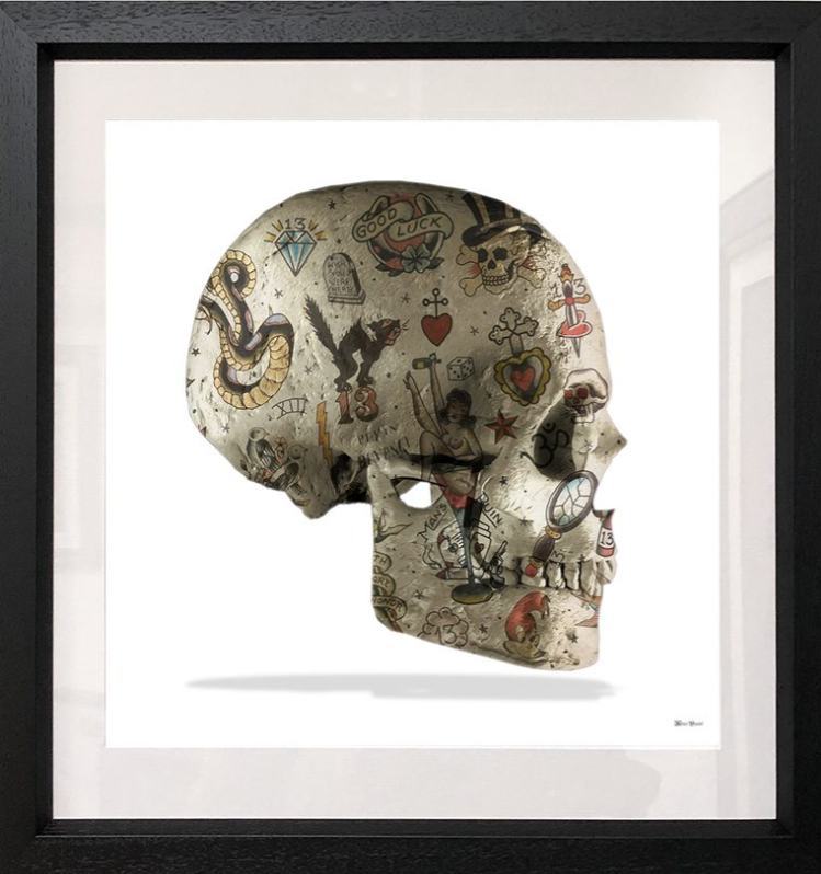 Tattoo Skull Side Limited Edition by Monica Vincent
