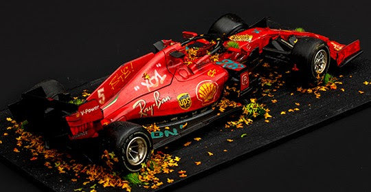 F1 Ferrari Scuderia No. 5 - 2020 Vettel Stolen Recovered Original - by JJ Adams