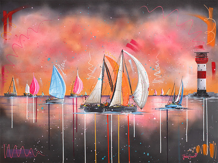 Solent Sunrise - Original Painting by Julie Connor