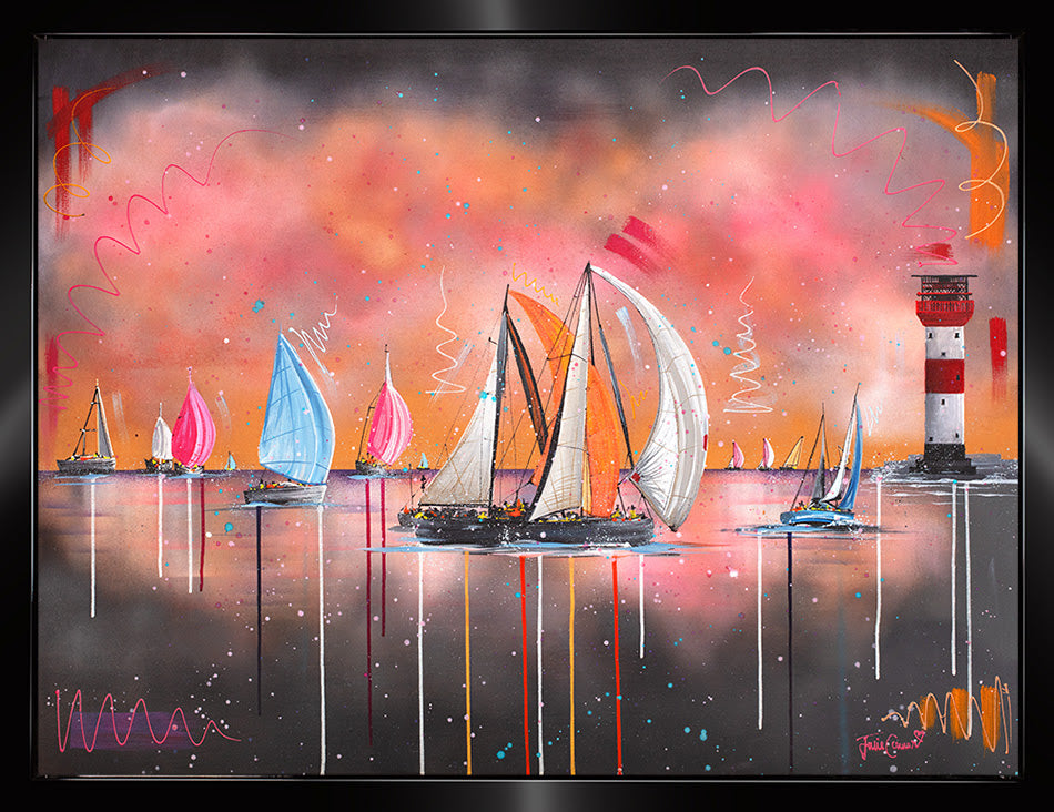Solent Sunrise - Original Painting by Julie Connor