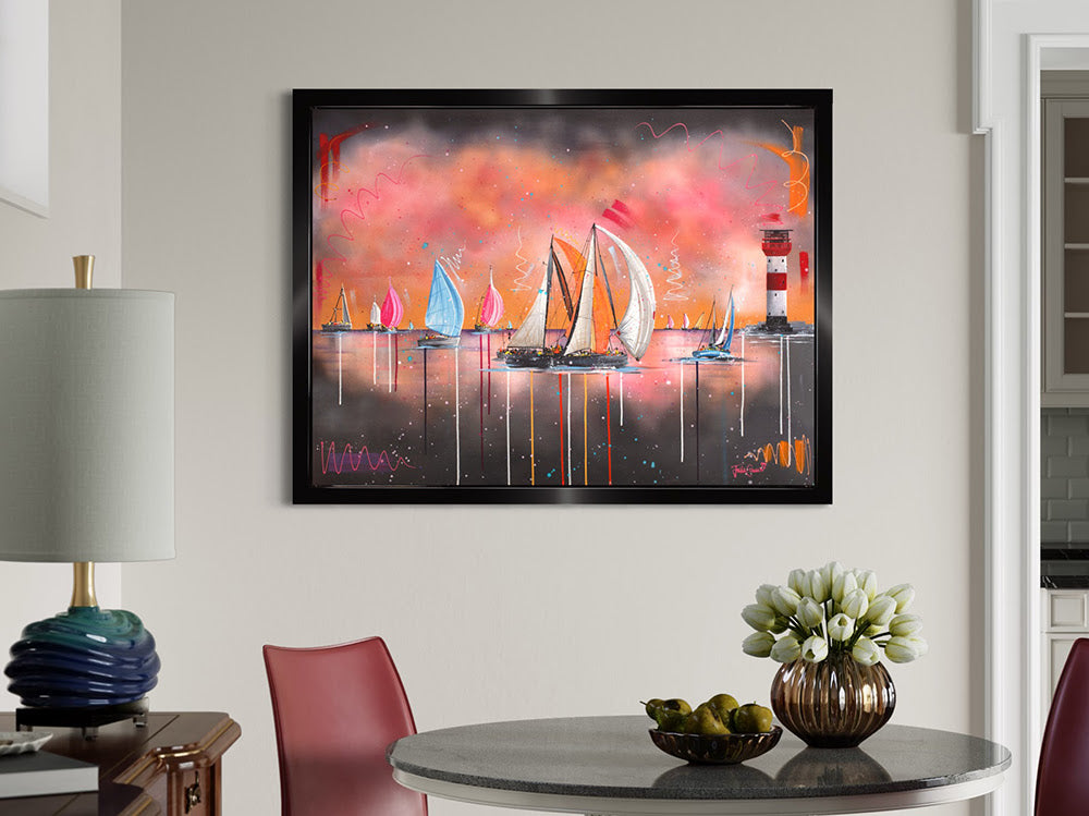 Solent Sunrise - Original Painting by Julie Connor