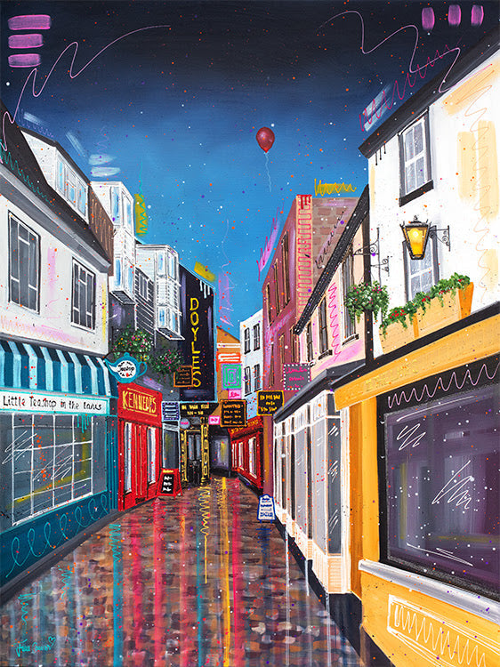 Brighton's Lanes - Original Painting by Julie Connor
